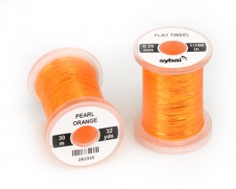 Flat Tinsel, 0.25 mm, Pearl Orange